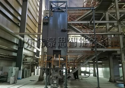 活性炭噸袋拆包投料站，噸包拆包機(jī)客戶展示現(xiàn)場(chǎng)